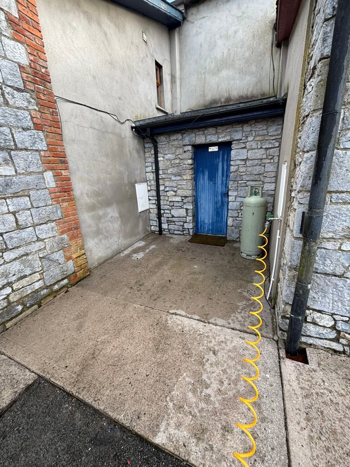 After powerwashing