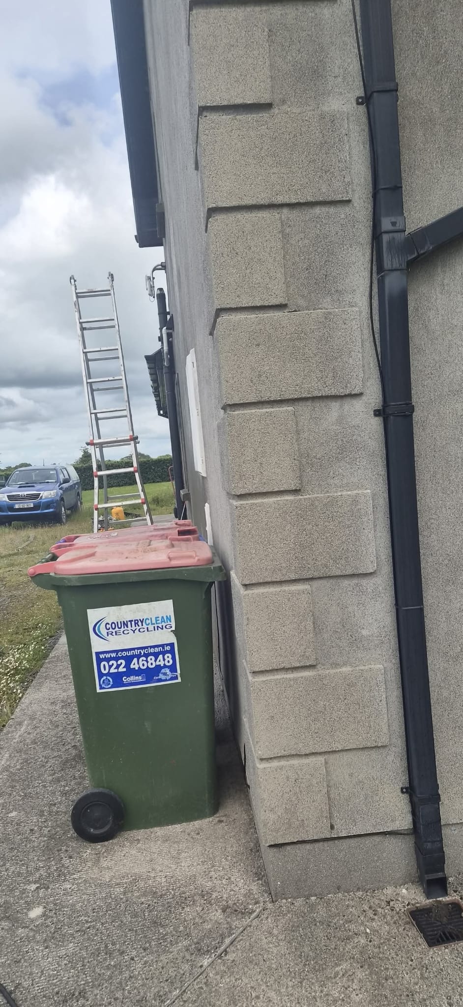 Completed powerwashing job